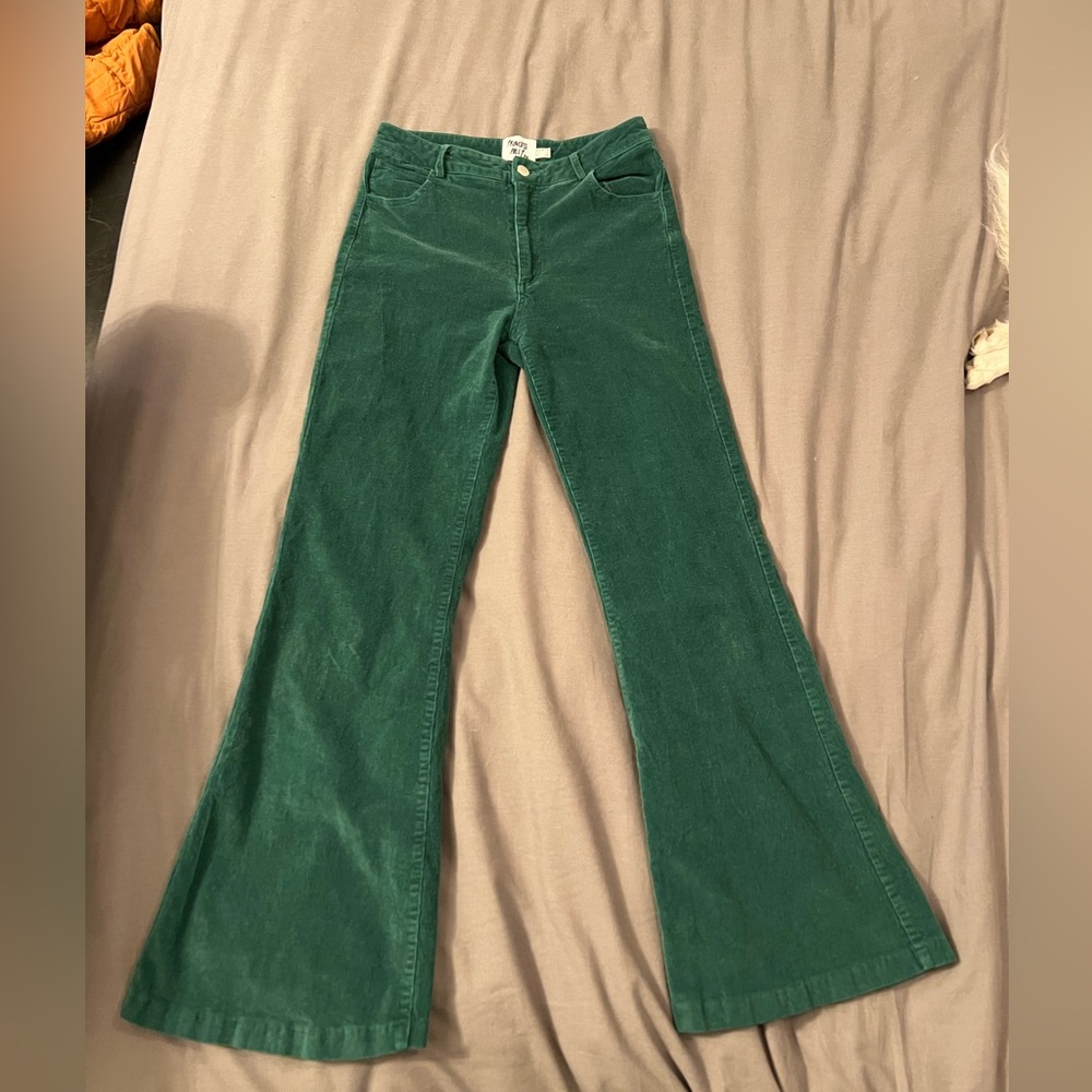 Courderoy Green Bell bottoms